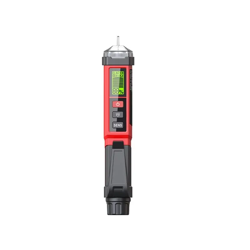 Фото Бесконтактный тестер напряжения Vlag Dual Range AC 12В/70В-1000В с ЖК-дисплеем, инструмент для электрических измерений CAT IV 1000В №1