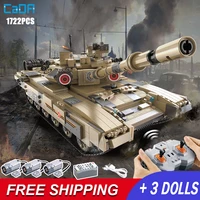 cada city remote control ww2 tank military building blocks rc tanks vehicle model kit compatible weapon moc bricks toy