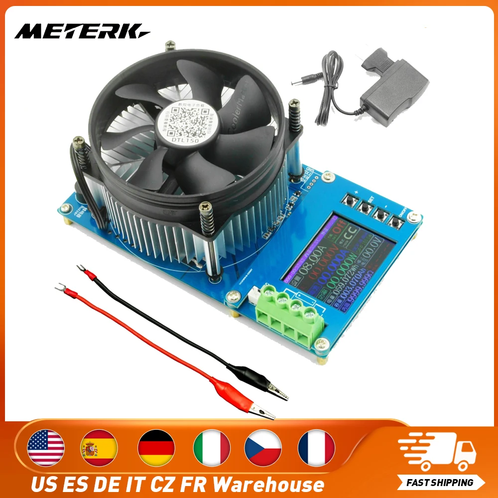 

150W 10/20A USB Lithium Battery Capacity Monitor Tester 4 Working Modes Discharge Meter Constant Current Electronic Load