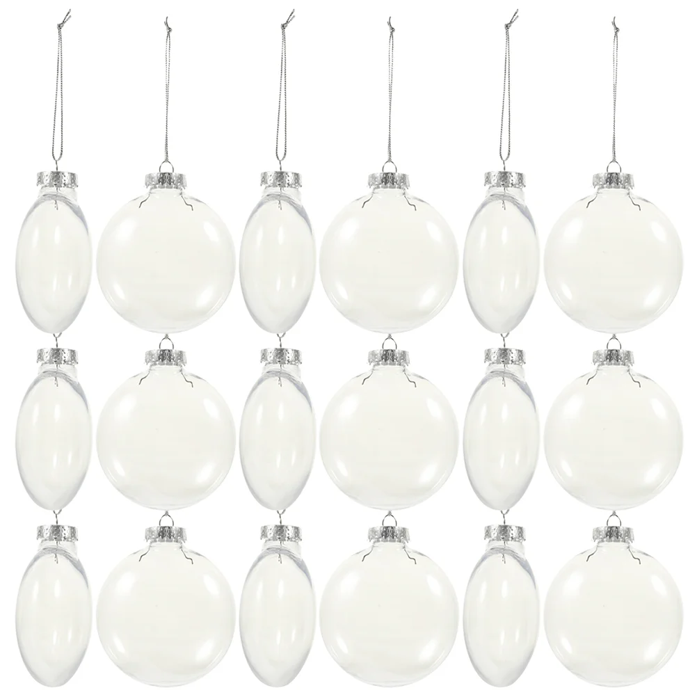 

Christmas Ball Ornaments Clear Flat Ball Ornaments Christmas Tree Baubles