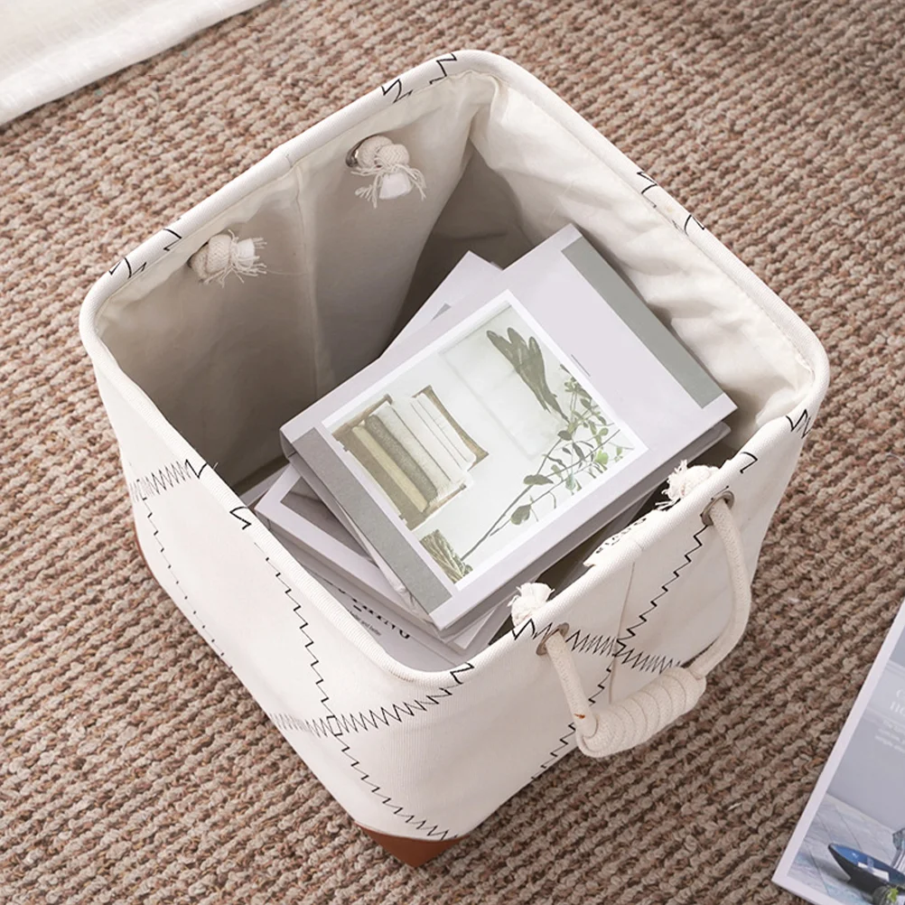 

Canvas Storage Basket Sundries Organizer Pouch Wardrobe Clothes Containers