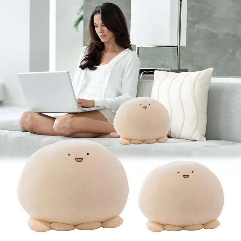 Плюшевая игрушка-осьминог пушистая кукла-животное милый сенсорный игрушечный