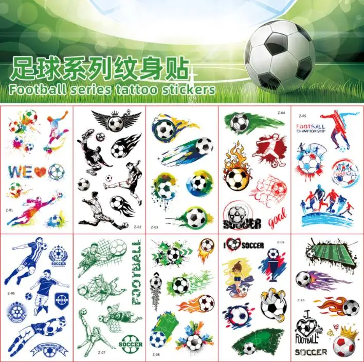

child ephemeral tattoo Sticker Motion Football Flame Car Design Body Art Tatoo Hands Foot Waterproof Fake Tattoo Sticker
