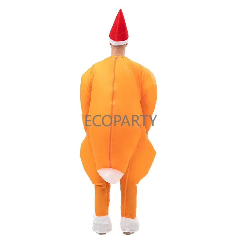 Прямая поставка ERP рождественский надувной костюм индейки для взрослых турецкий