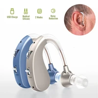 1pc rechargeable digital hearing aid severe loss bte ear aids noise reduction hearing assistant sound amplifier forelderly deaf
