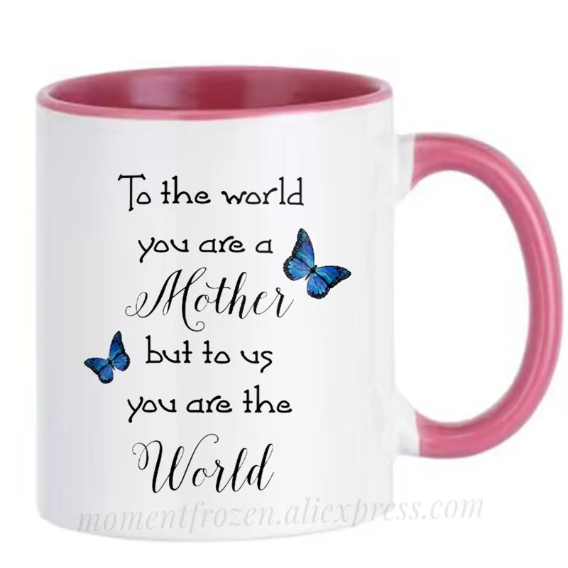 

Mom Mum Mama Mugs Mother Gifts Tea Milk Coffee Mugen Mommy Butterfly Cups Drinkware Teaware Tableware Coffeeware Home Decal