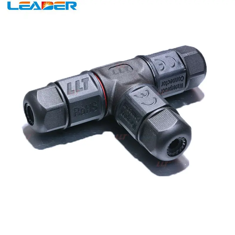LEADERSOLAR горячая Распродажа M20 2-3Pins 250V 25-30A IP68 мужской и женский электрический соединитель, размер кабеля 10mmsq T-образная 3-сторонняя Солнечная