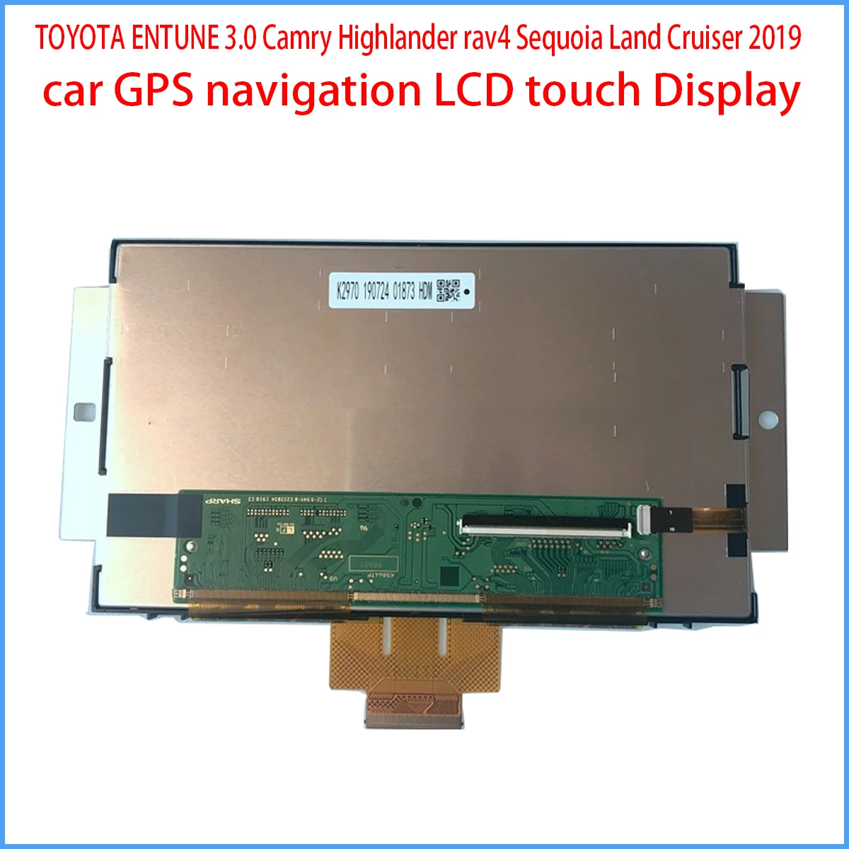 Новая 7-дюймовая сенсорная панель с ЖК-дисплеем для навигационного радио TOYOTA ENTUNE 3.0 Camry Highlander RAV4 Sequoia Land Cruiser 2019 2020.