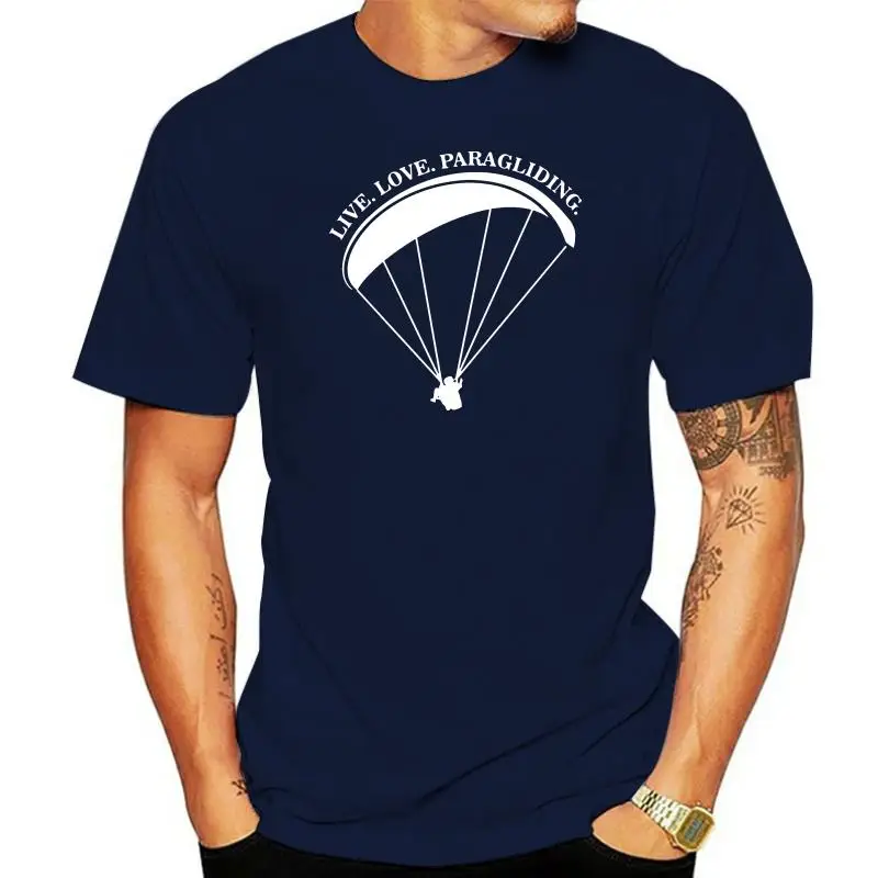 

Men t shirt XQXON-Good Quality Live Love Paragliding Man Tops K416 t-shirt women