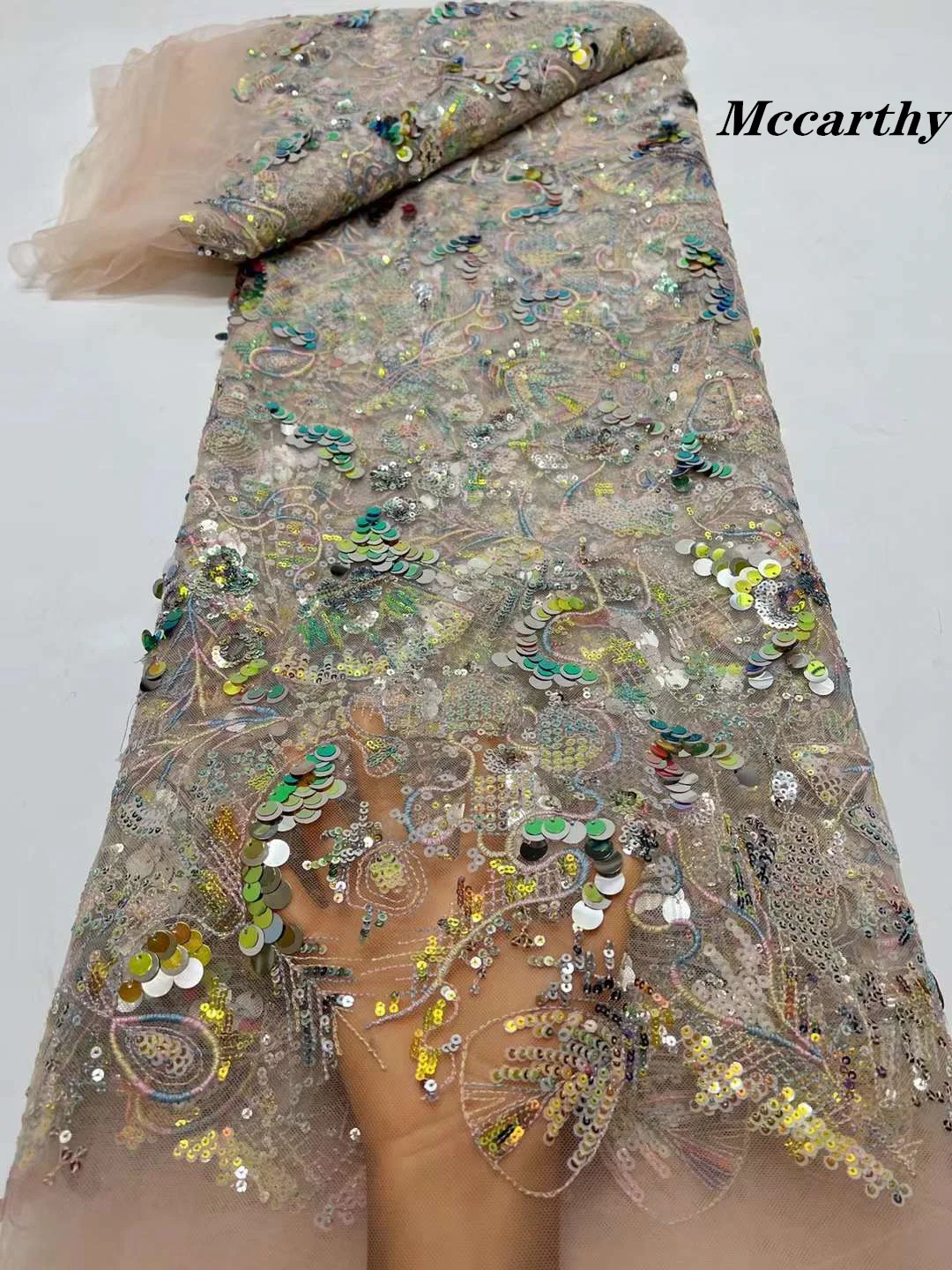 Роскошная розовая 2023 Высококачественная французская Тюлевая сетчатая кружевная