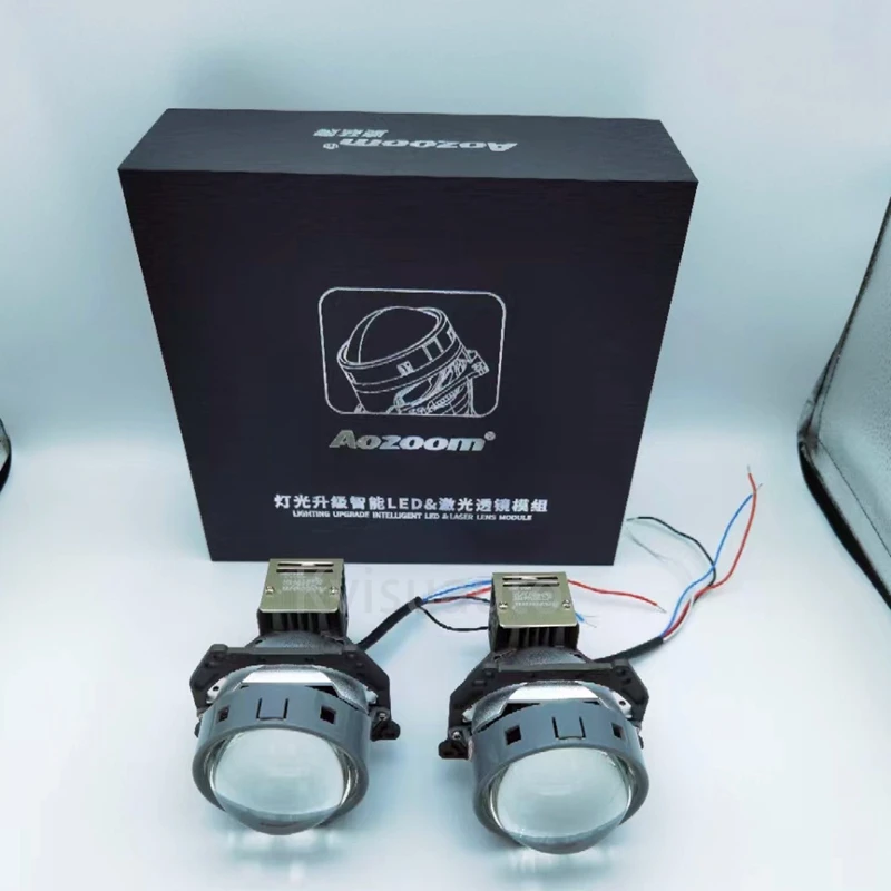 

CQL AOZOOM super light cannon 3inch 55w 65w 6000k bi led projector lens