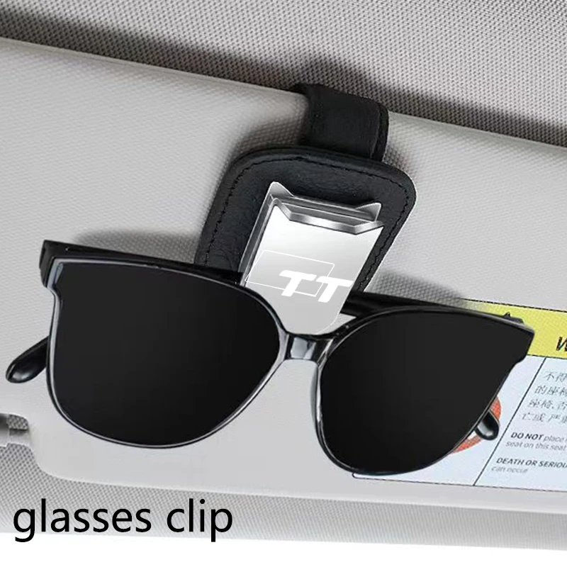 

car sunglasses holder in the car sunglasses clip emblem for audi tt 8j mk2 mk1 8n mk3 8s rs tuning interior accessories logo