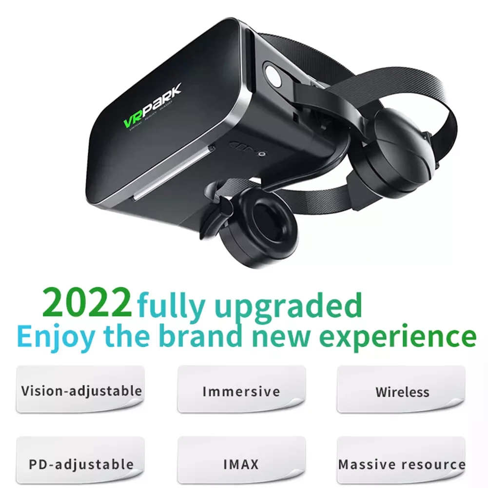 

3D VR Glasses Virtual Reality Glasses Gaming Headset for 4.7- 6.7 Smart Phone iPhone Android Games Stereo VR Headset Controllers