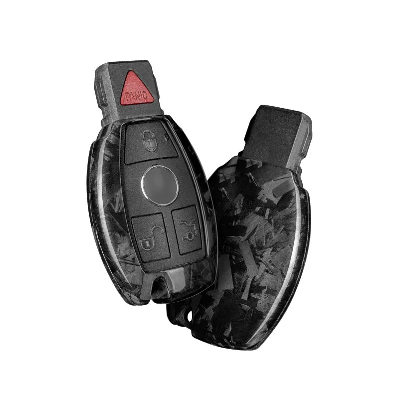 Чехол для ключа из углеродного волокна Mercedes Benz A Class B C E S G M V CLA CLS GLA GLC GLE GLK GL GLS SL SLK SLC