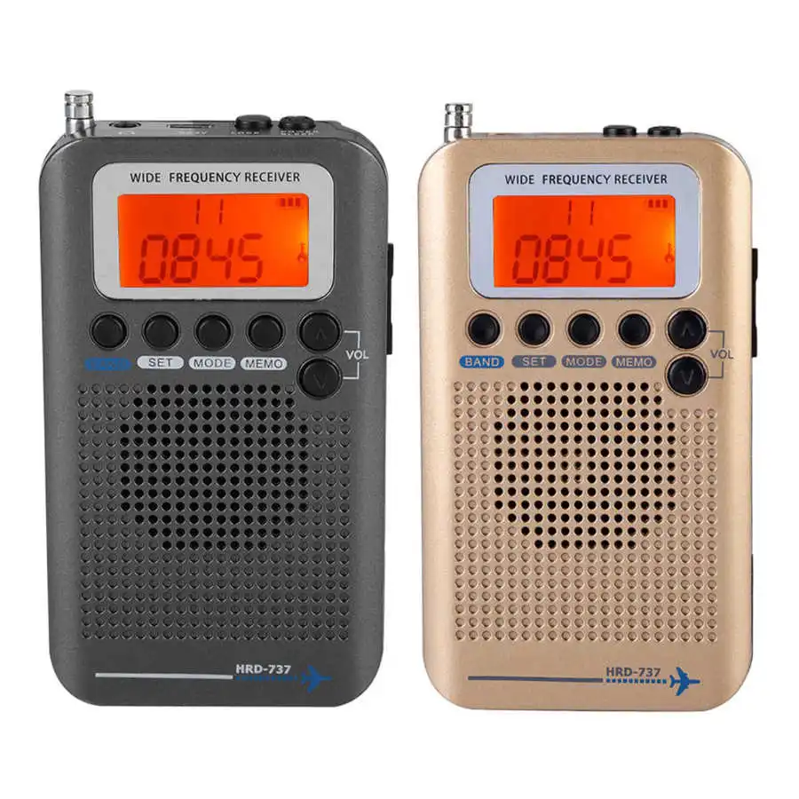 Портативный Полнодиапазонный радиоприемник FM/AM/SW/ CB/Air/VHF World Band с ЖК-дисплеем |