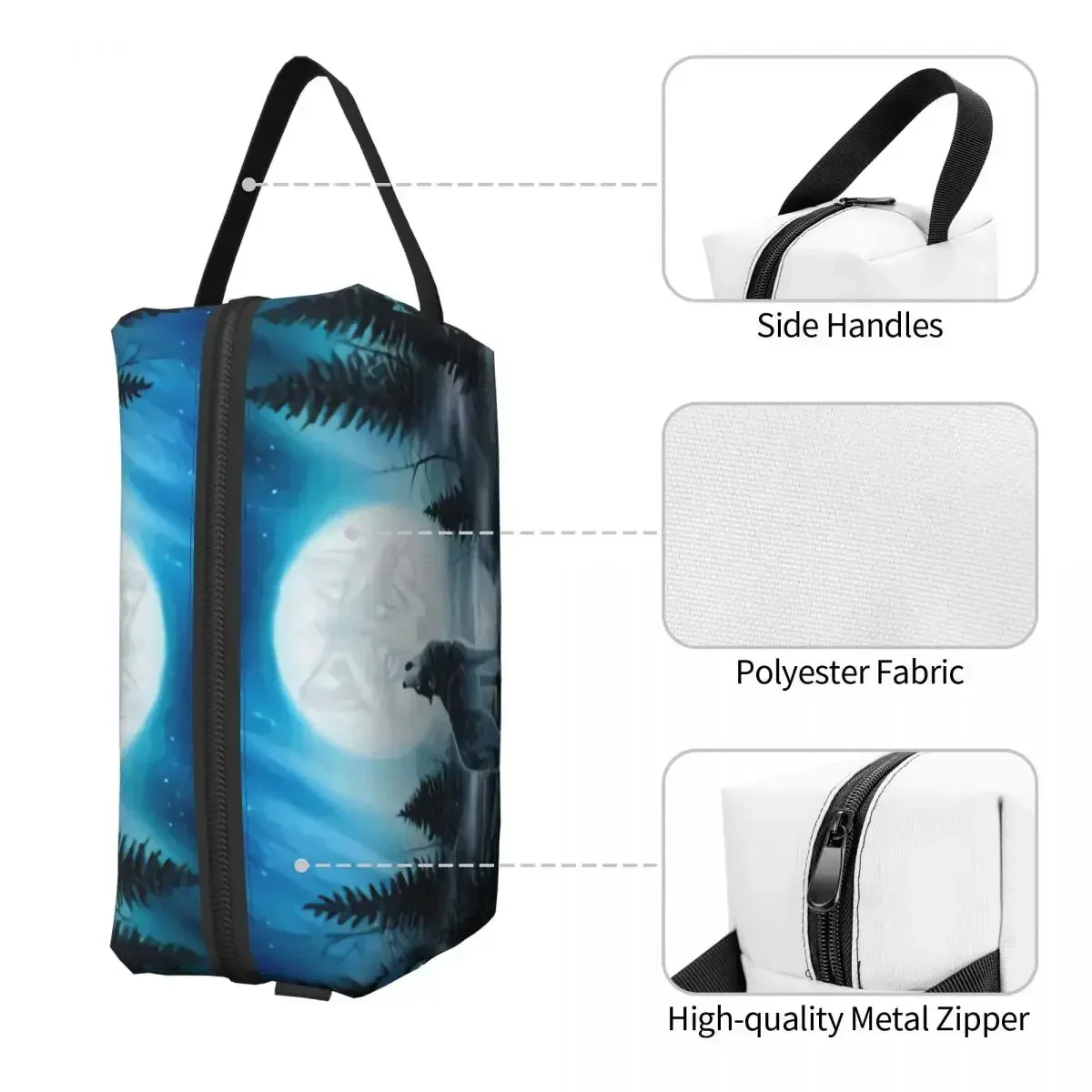 Kawaii Resentment Of The Wolf дорожная косметичка для женщин макияжа животных хранения