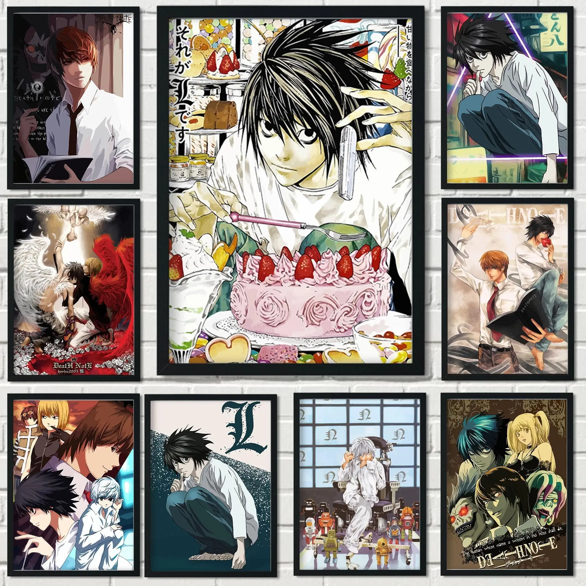 

Canvas Prints Picture Wall Art Paintings Death Note Figure Anime Home Decoration Module Tableau Posters For Living Roo