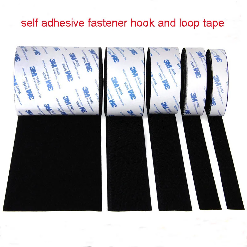 Strong Self Adhesive Hook and loop Fastener Tape Sticker Magic Tape Autoadhesivo Adhesive with Glue for DIY 16/20/25/30/50/100mm