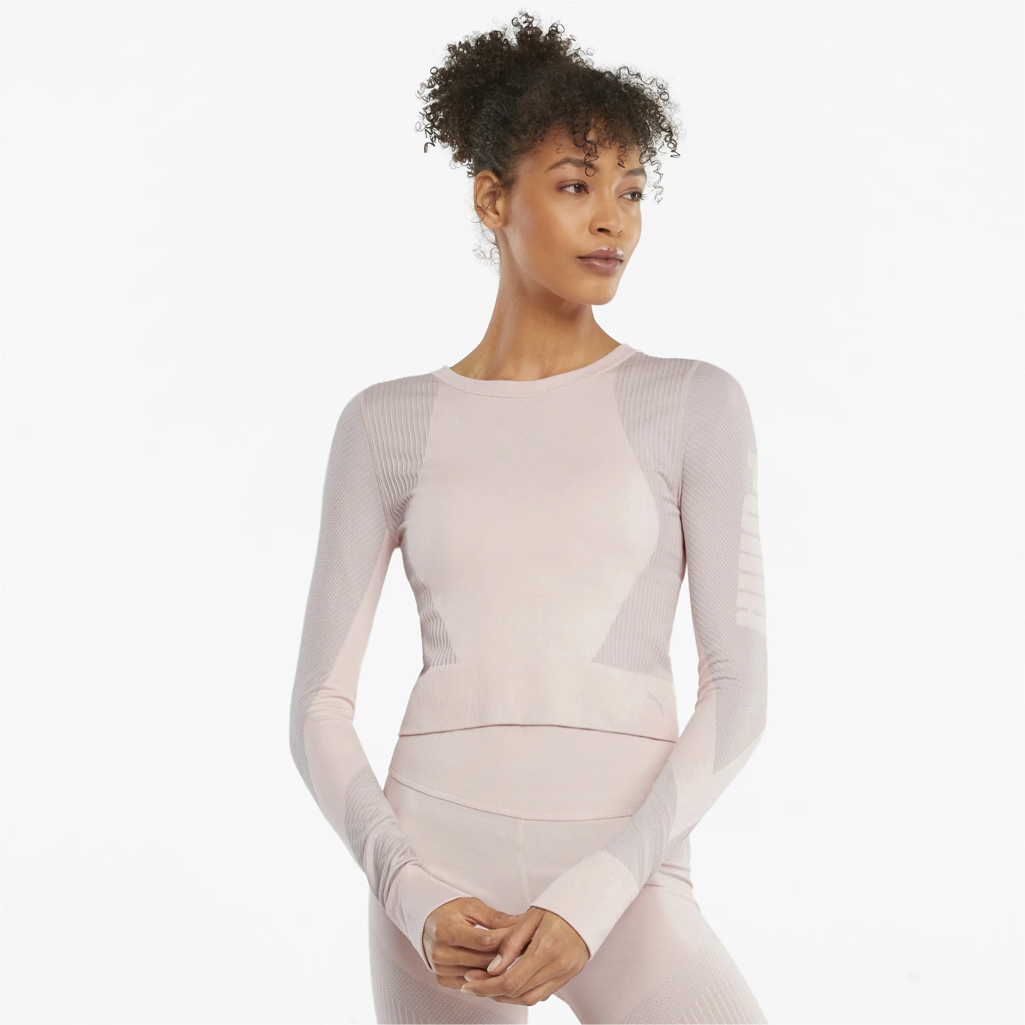 Лонгслив PUMA Seamless Long Sleeve Fitted Women's Training Tee - купить по  выгодной цене | AliExpress