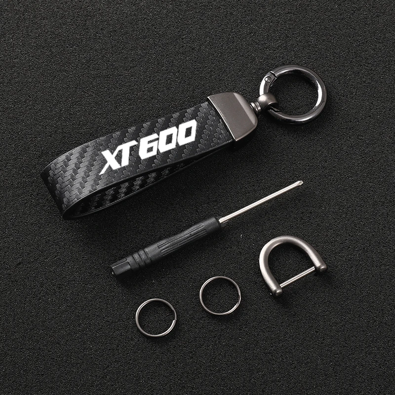 

High-Grade Leather Motorcycle keychain Horseshoe Buckle Jewelry for YAMAHA XT600 XT 600 XT600E XT600 E XT 600 E