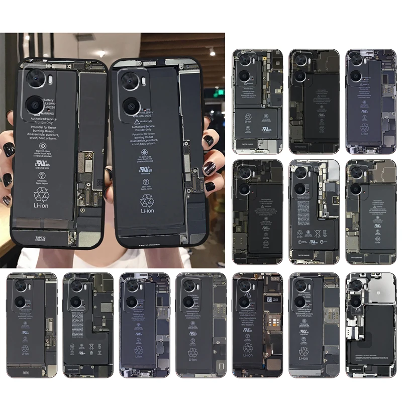

Battery Motherboard Circuit board Phone Case for OPPO A57S A54 A74 A94 A54S A53S A53 A52 A9 A5 A15 A16 A17 A91 A96 A76 Case