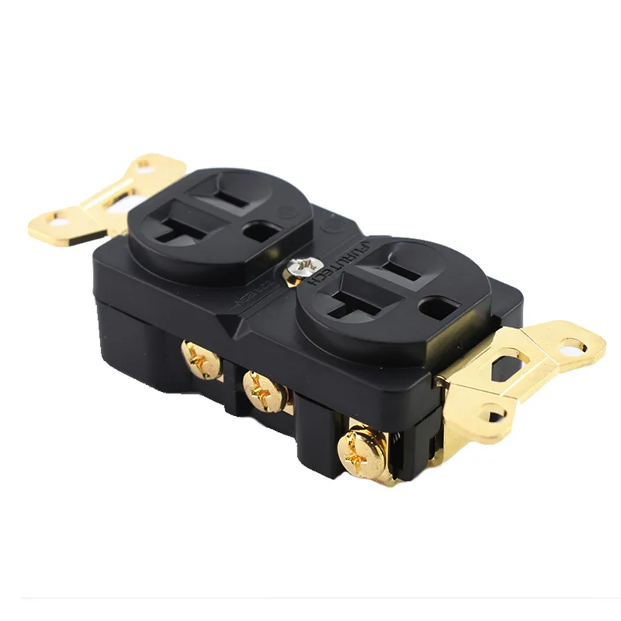 

Однокристальная медная розетка FURUTECH по американскому стандарту, 20 А, настенная розетка, Hi-Fi аудио, специальное заднее сиденье 86