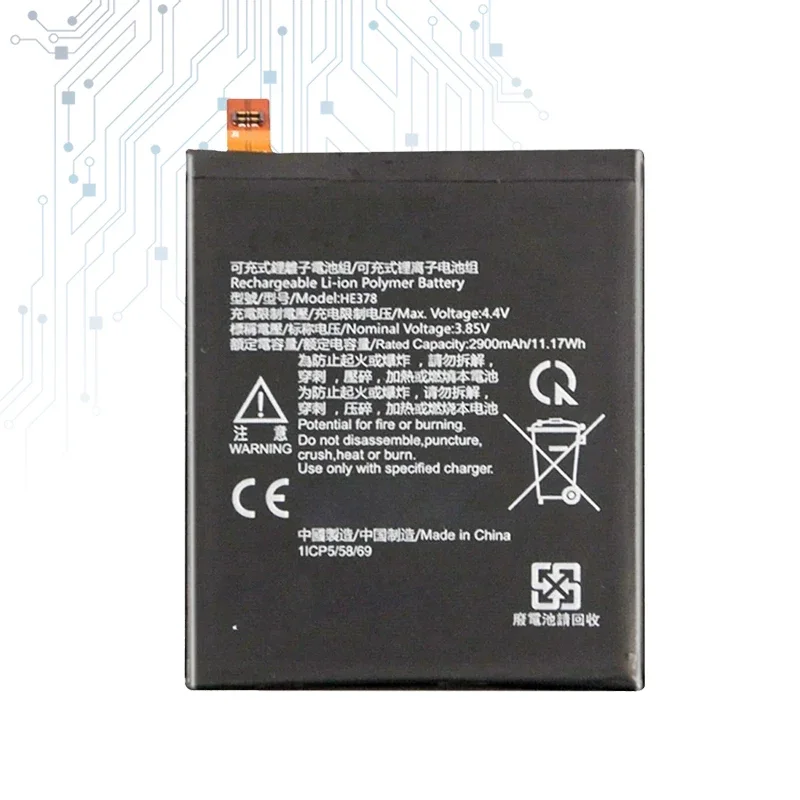 Аккумулятор мобильного телефона 2900 мАч для Nokia HE378 HE 378 Высококачественная