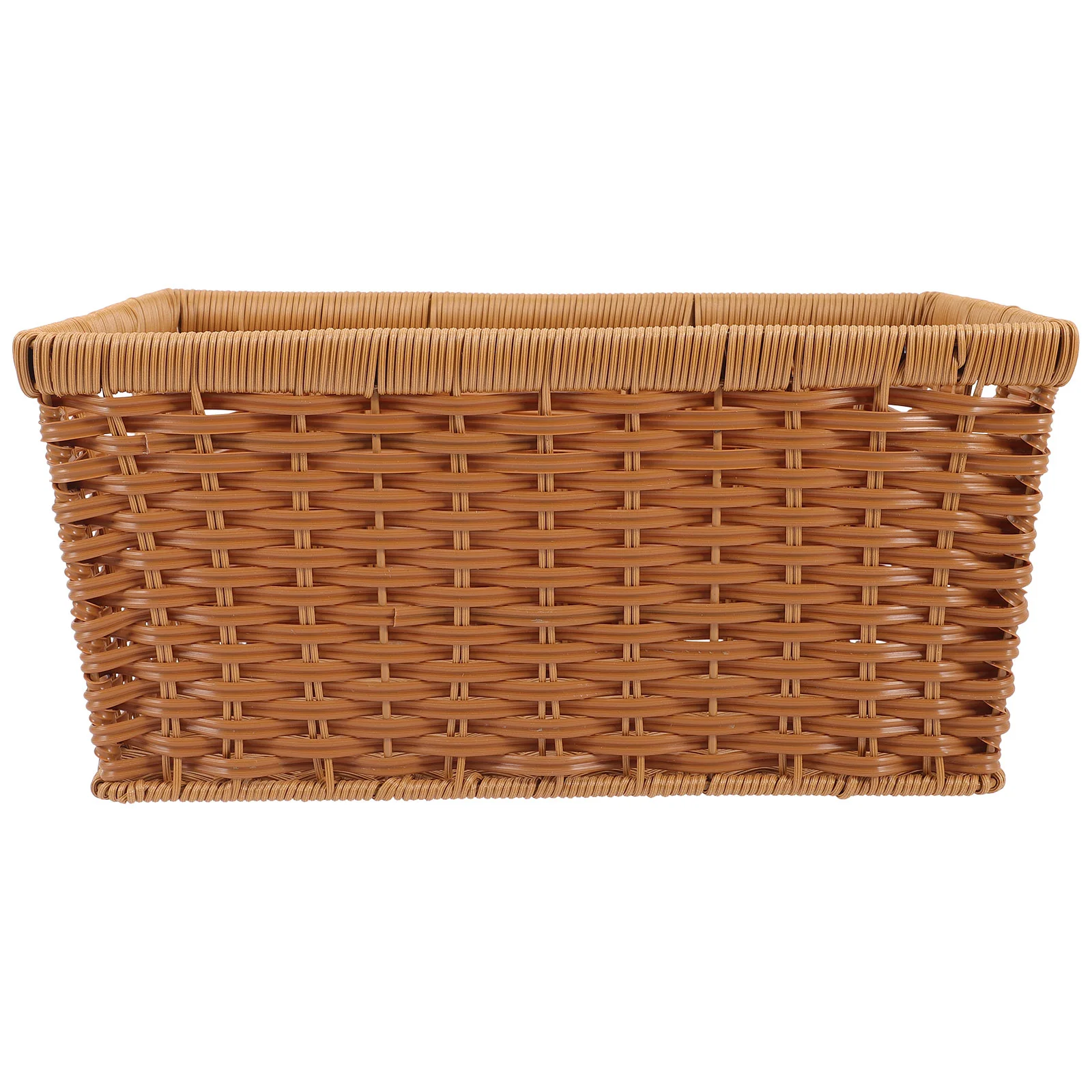 

Basket Storage Wicker Woven Rattan Bread Serving Laundry Bin Fruit Seagrass Sundries Box Water Hyacinth Shelf Willow Handwoven