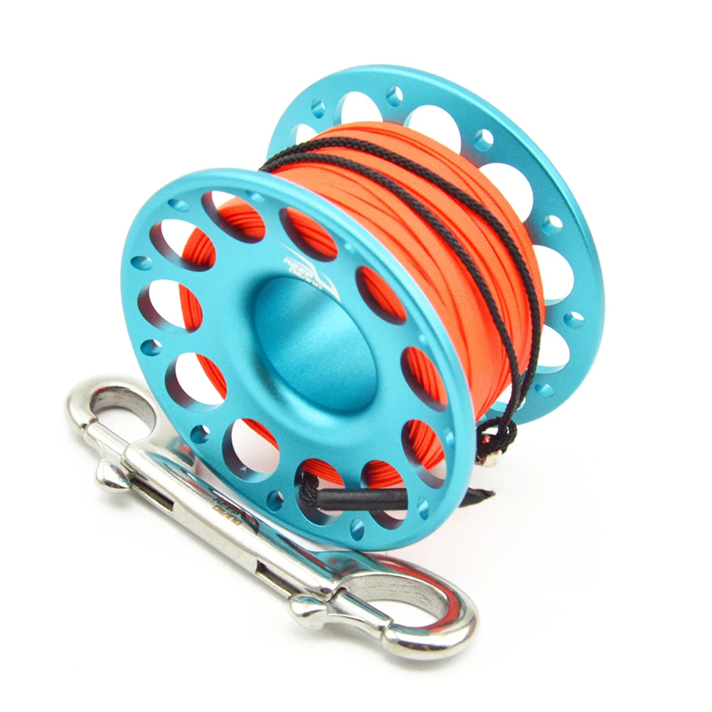 

15m 30m Aviation Aluminum Diving Spool Stainless Steel Double Hook Fishing Accessories Fishing Tackle Gadgets Supplies