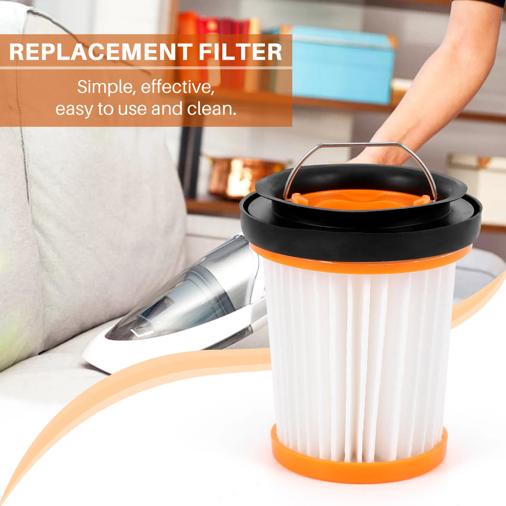 

3Pcs Filters for Shark Ion W1 Cordless Handheld Vacuum Wv200 Wv201 Wv205 Parts