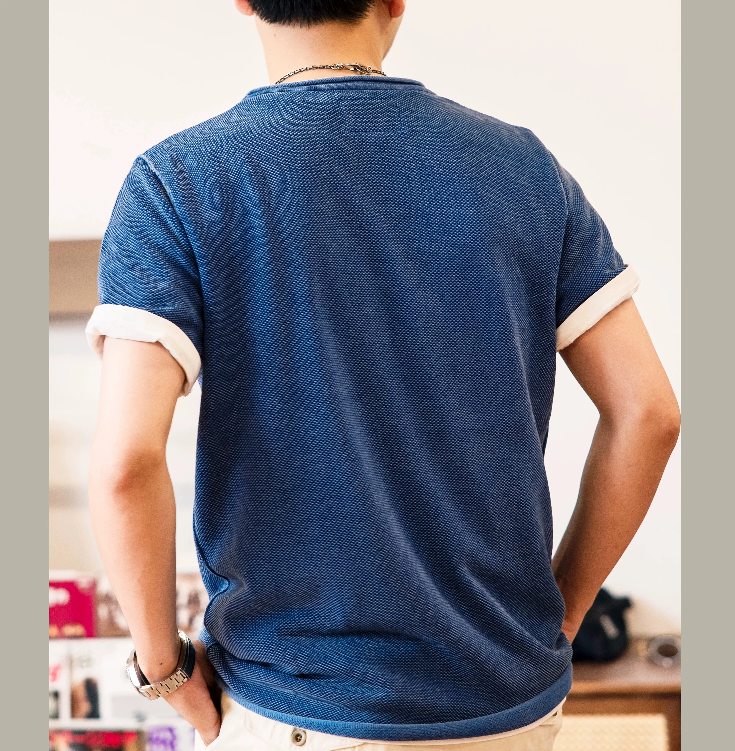 MY-0003 RedTornado большой размер Тяжелая Толстая гибкая Повседневная футболка хлопок