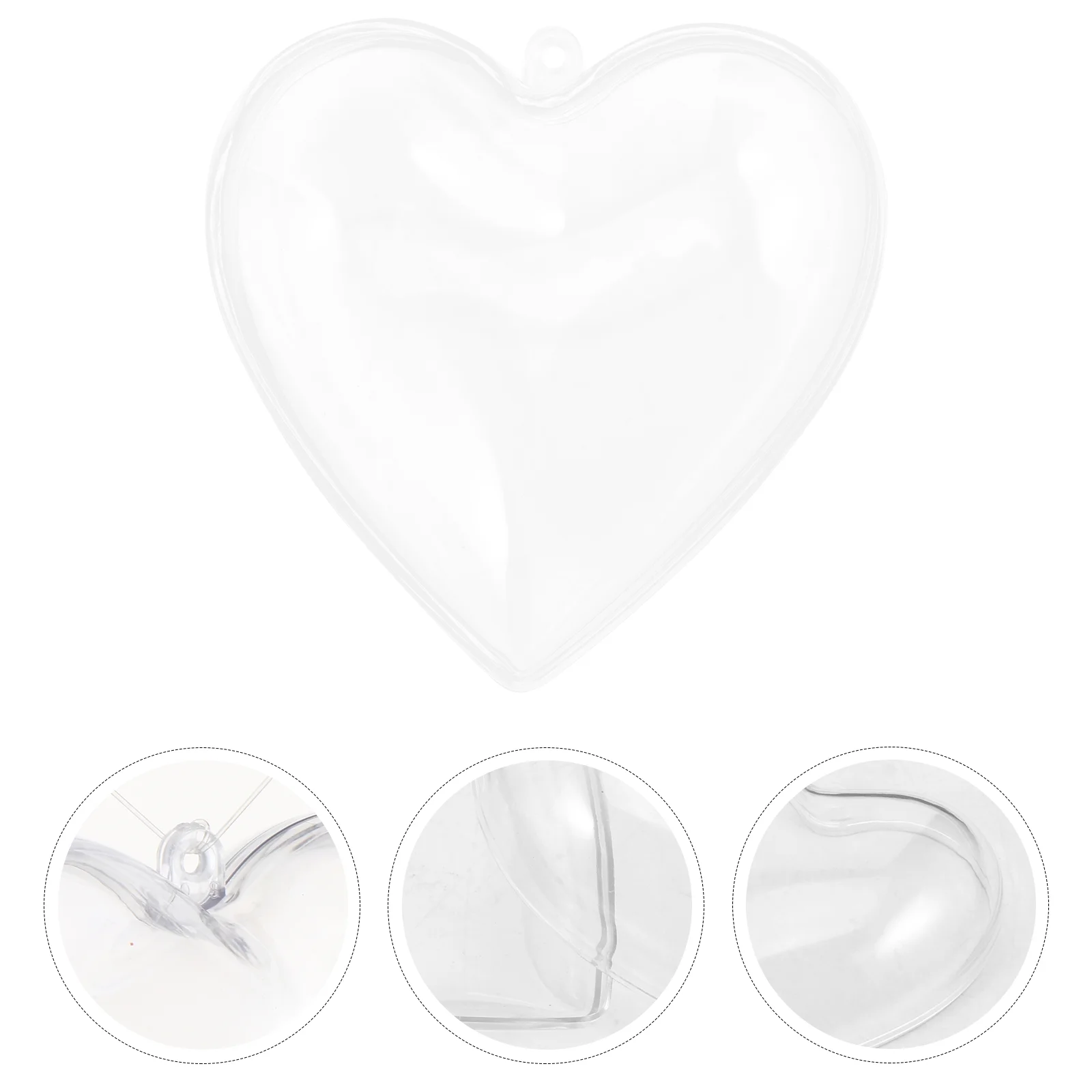 

Clear Fillablebaubles Ornaments Heartlarge Sugar Fill Craftsbubbles Box Hangings Diy Container Ornament Storage Candy Shaped