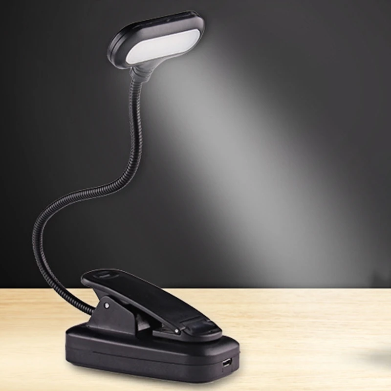 

Creative Student Eye Protection Bedside Reading Clip USB Charging Battery Hose Led Desk Lamp