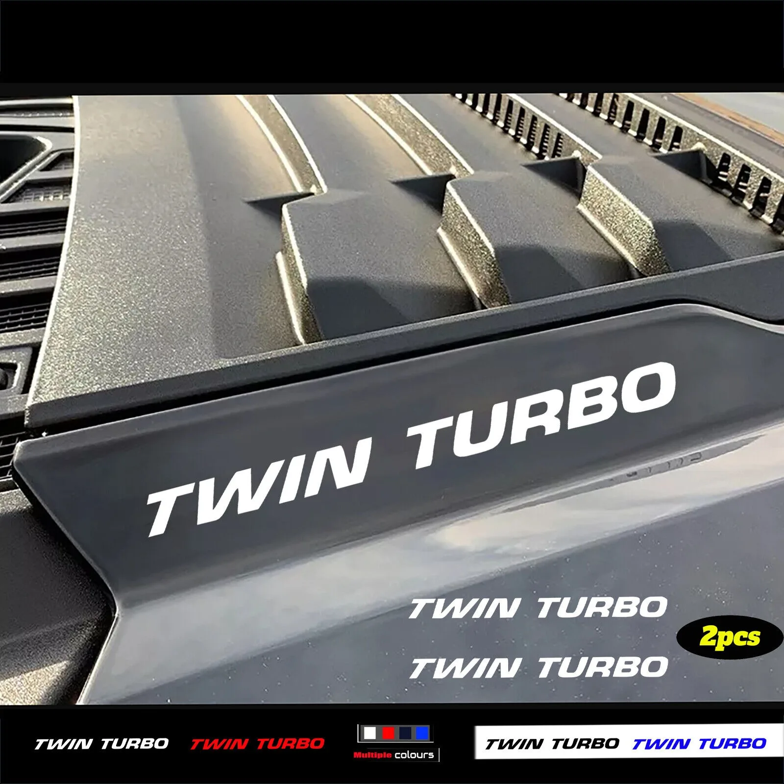 Автомобиль грузовик капот наклейки Twin Turbo значок эмблема виниловые для Ford F-150 Raptor