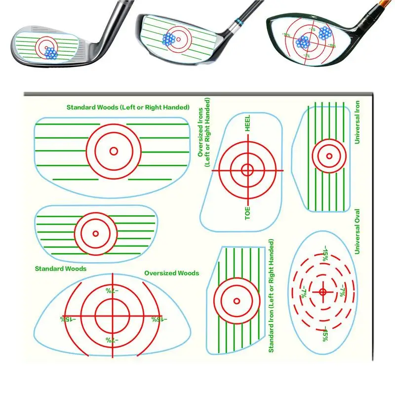 

Golf Driver Impact Tape Labels Swing Training Aid For Woods Irons And Putters Improve Hitting Consistency Easy To Use Shot