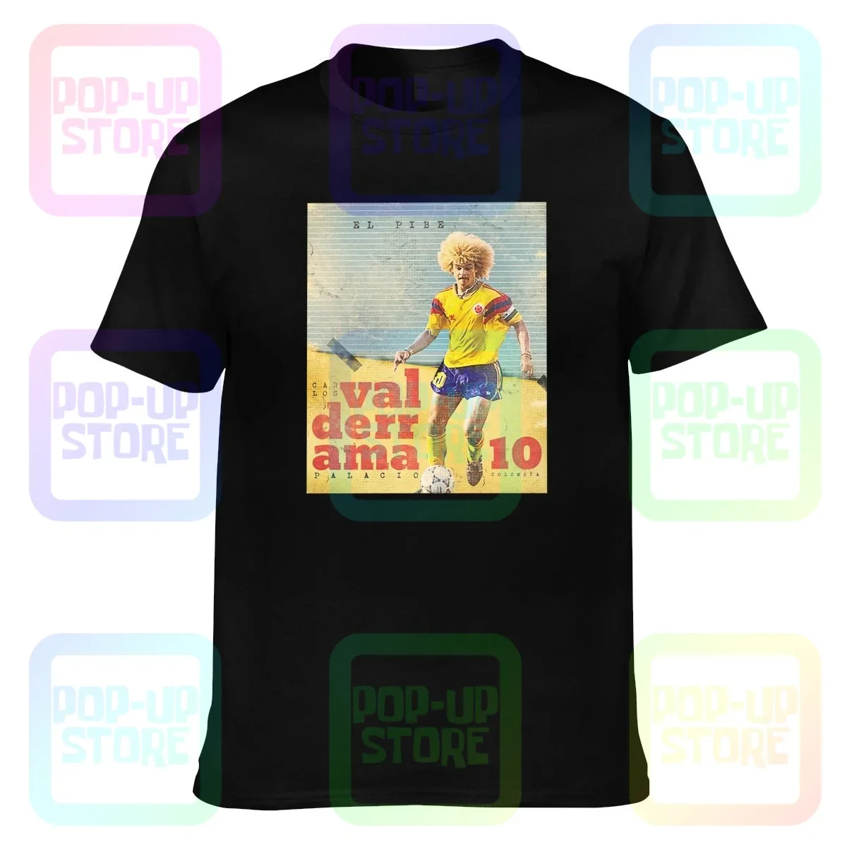 Футболка с Карлосом вальдеррамой Колумбии кальцио Анни 80 Женская Повседневная