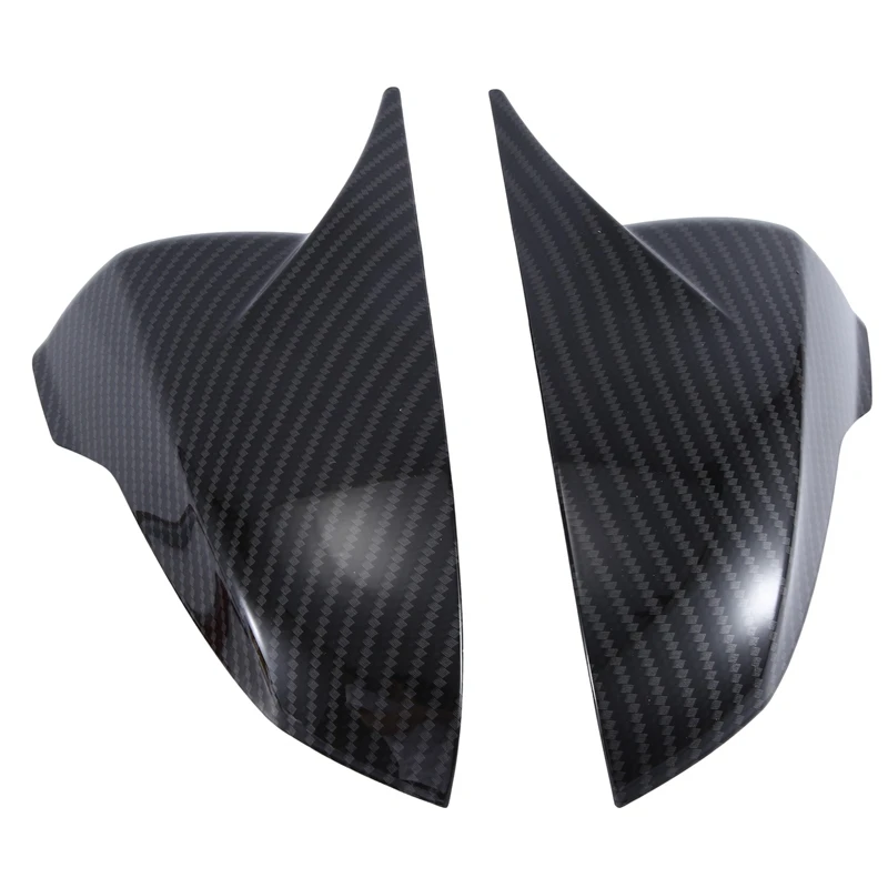 

1 Pair Car Rearview Mirror Cover Ox Horn Side Mirror Shell Parts Reverse Caps Trim