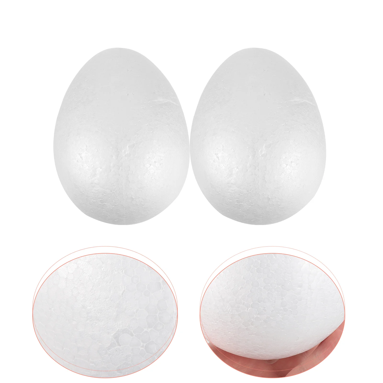 

2 Pcs Egg Foams Craft Eggs Halloween Decorations Indoor Ball Easter DIY Child Toy