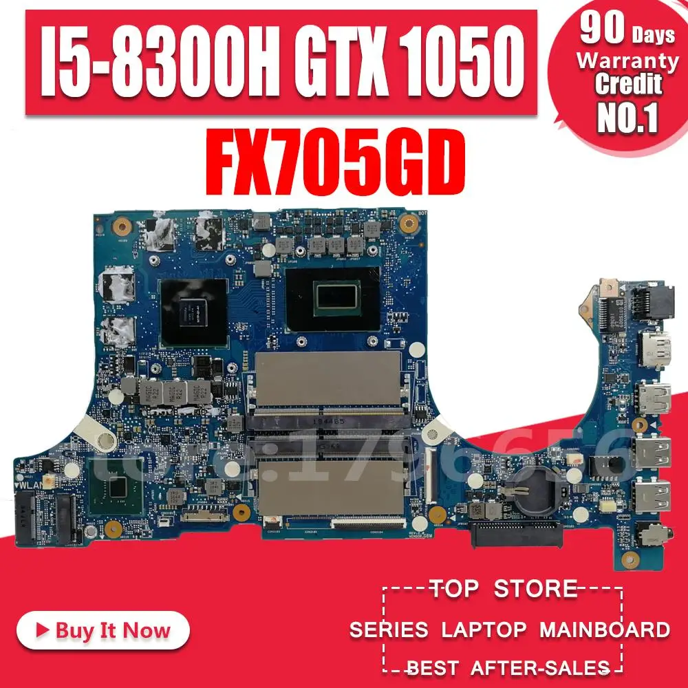

SAMXINNO FX705GD Motherboard For Asus TUF Gaming FX705G FX705GD FX705GE 17.3 inch Mainboard Motherboard I5-8300H GTX 1050 GDDR5