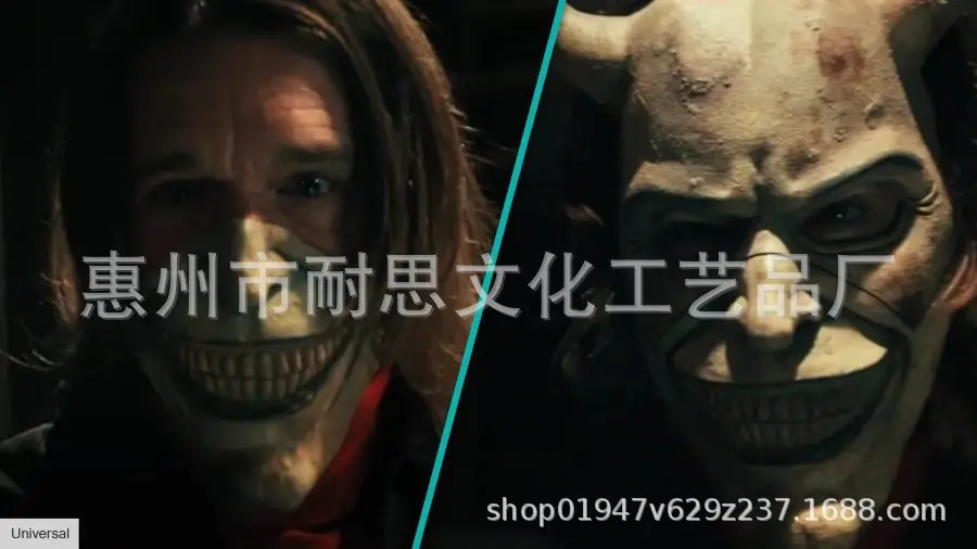 COS黑色电话乳胶面具