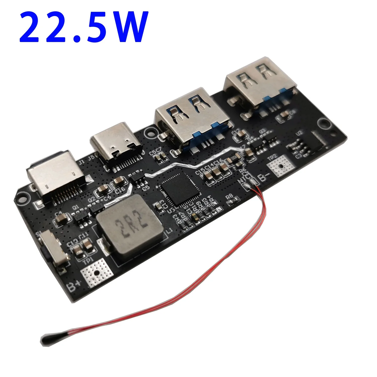 

QC4.0 QC3.0 LED Dual USB 5V 4.5A 22.5W Micro/Type-C USB Mobile Power Bank 18650 Charging Module Temperature / Circuit Protection
