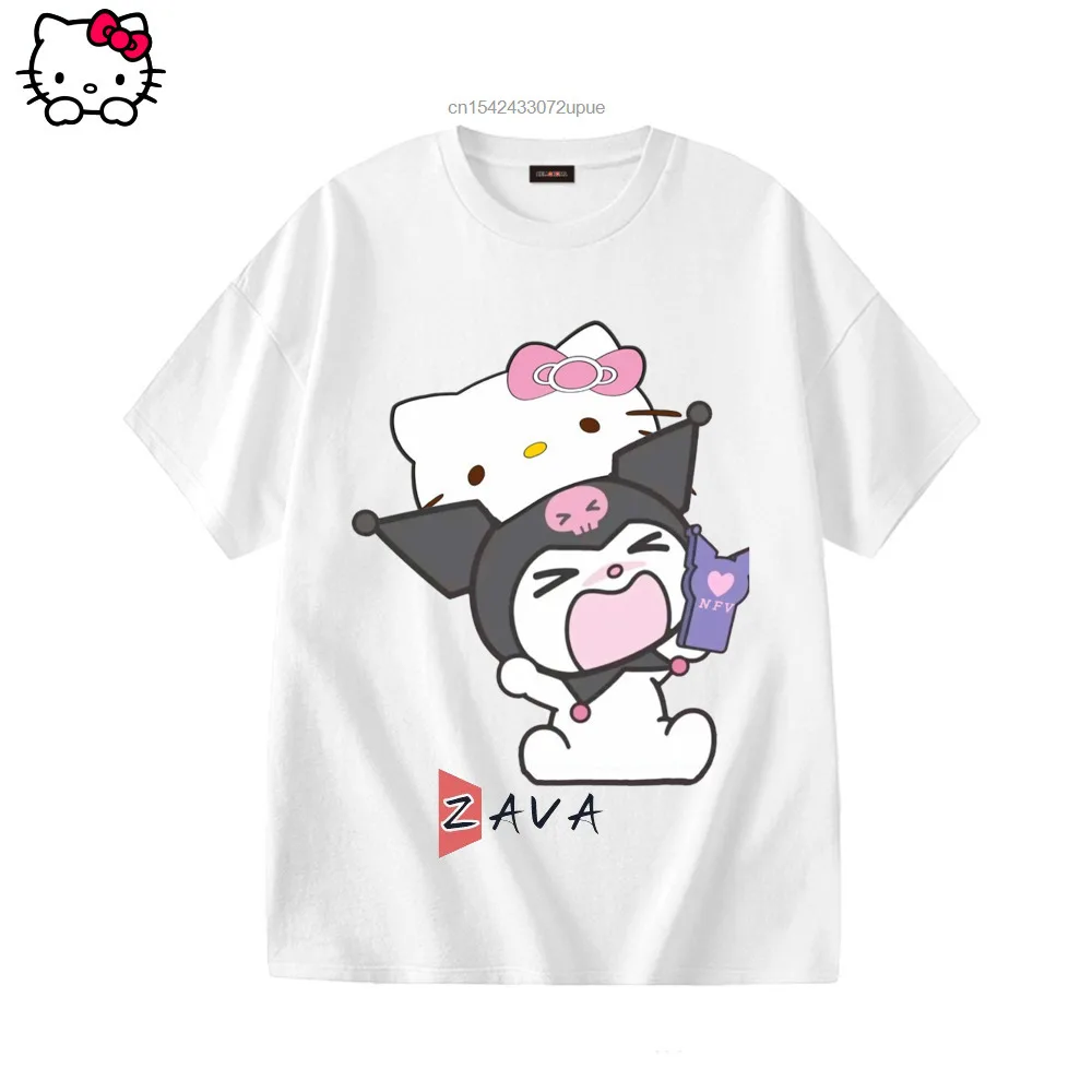

Женская футболка с рисунком Hello Kitty, Y2k