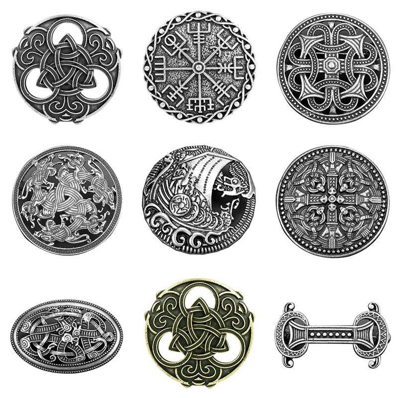 Совершенно новая мужская и женская круглая брошь Leader в стиле ретро 90-х пиратская