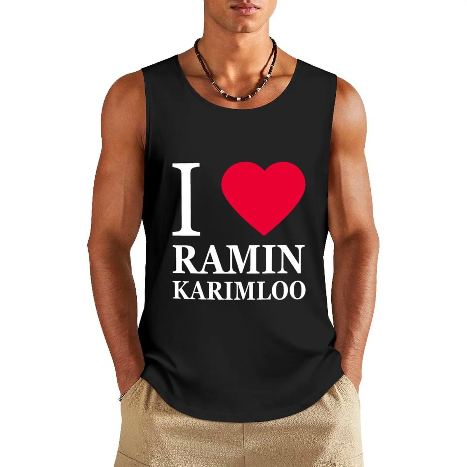 Майки I love Ramin Karimloo (2) мужские спортивные из хлопка