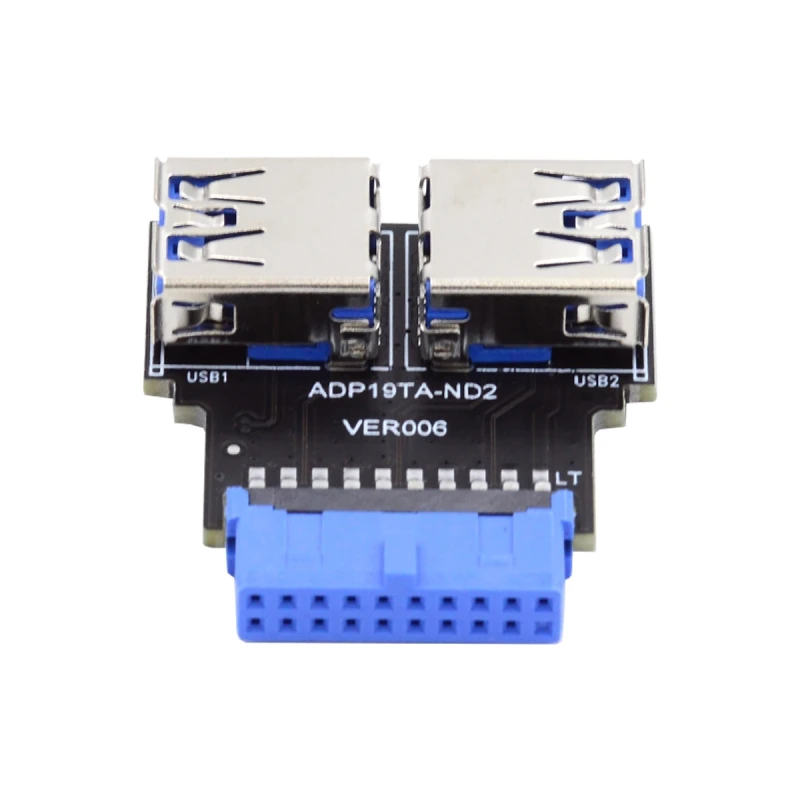 MDR 20/19 Pin Материнская плата с двумя USB 3 0 типа A адаптер разъем коробка заголовок