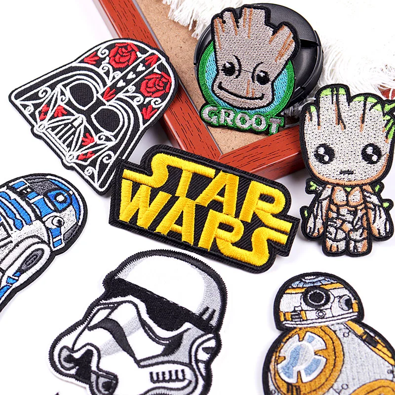 

Disney Iron On Patches For Clothing Embroidery/Fusible Patch Embroidered Patches On Clothes Jackets Sewing Applique