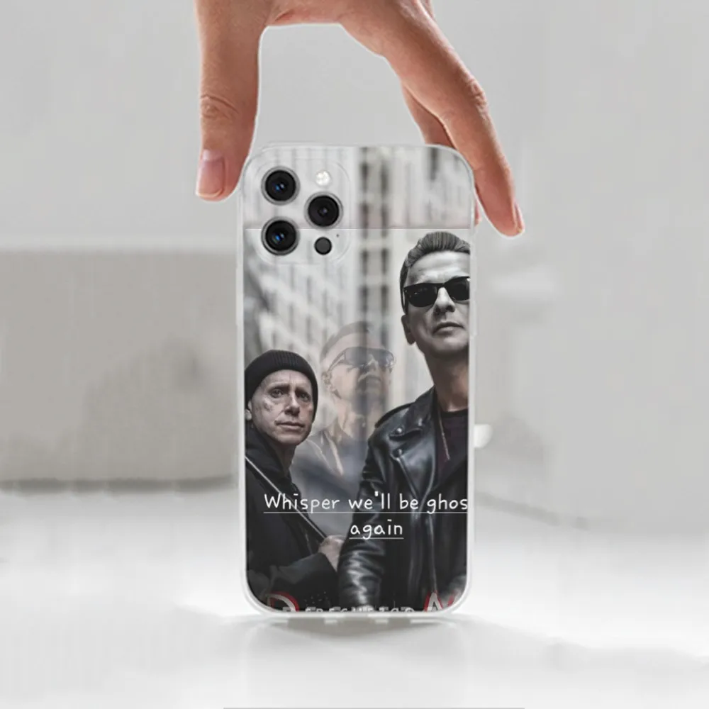 D-Depeche Mode Rock-S Band Case For iPhone 16 15 14 13 12 11 Plus Pro Max XR XS X 7 8 SE Mini Transparent Silicone