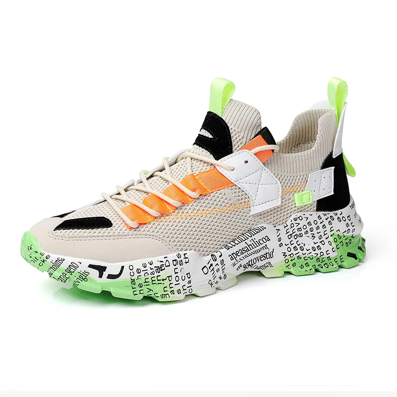 

New Fashion Sneakers Men Mesh Running Shoes for Mens Comfortable Trends Chunky Dad Shoes Breathable Sports Shoes Male Gym