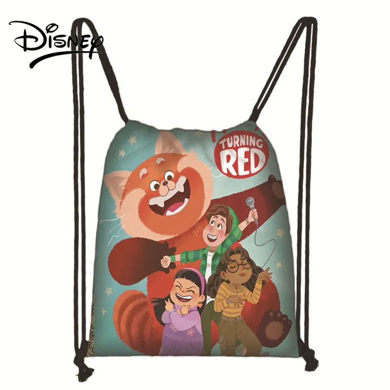 Disney Children's Bagsturning Red Youth Deformation Bundle Bag Sub Girls Bag