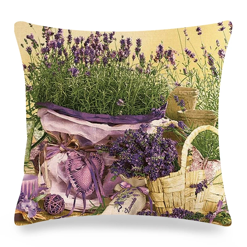 Чехол для подушки в стиле ретро 45x45